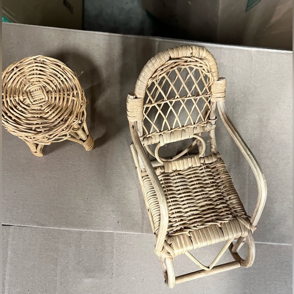 Mini wicker doll furniture - Picture 7 of 9
